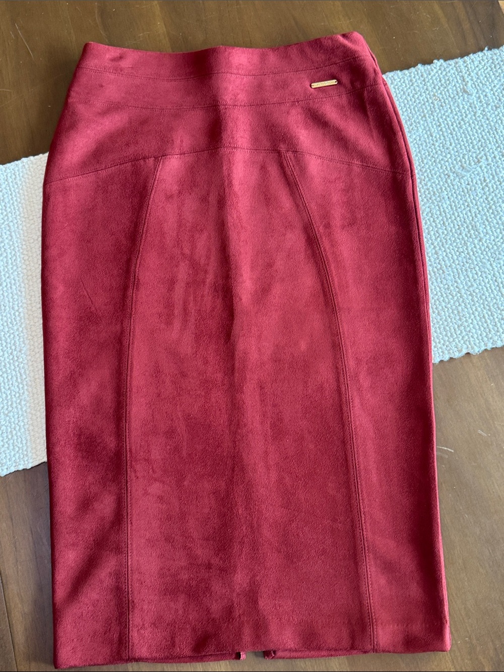 Marc New York Faux Suede Pencil Skirt